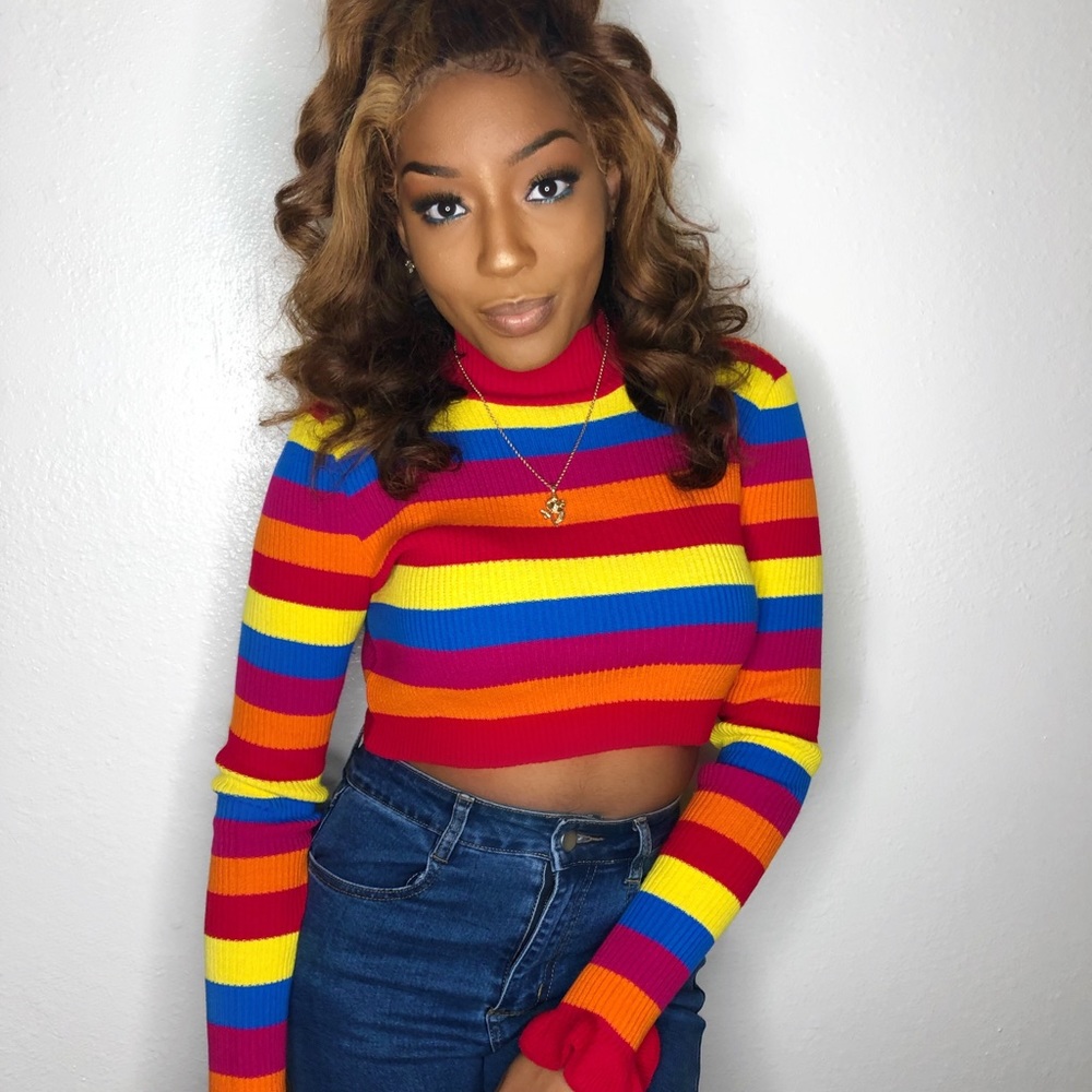 Striped Crop Top
